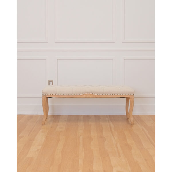 Seating – Beige Wooden Bench