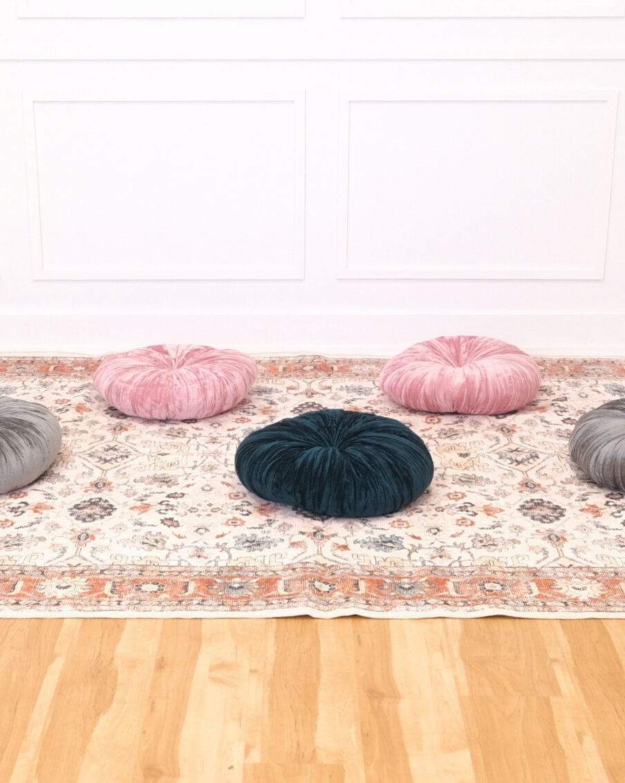 Seating - Rustic Rug & Cushions