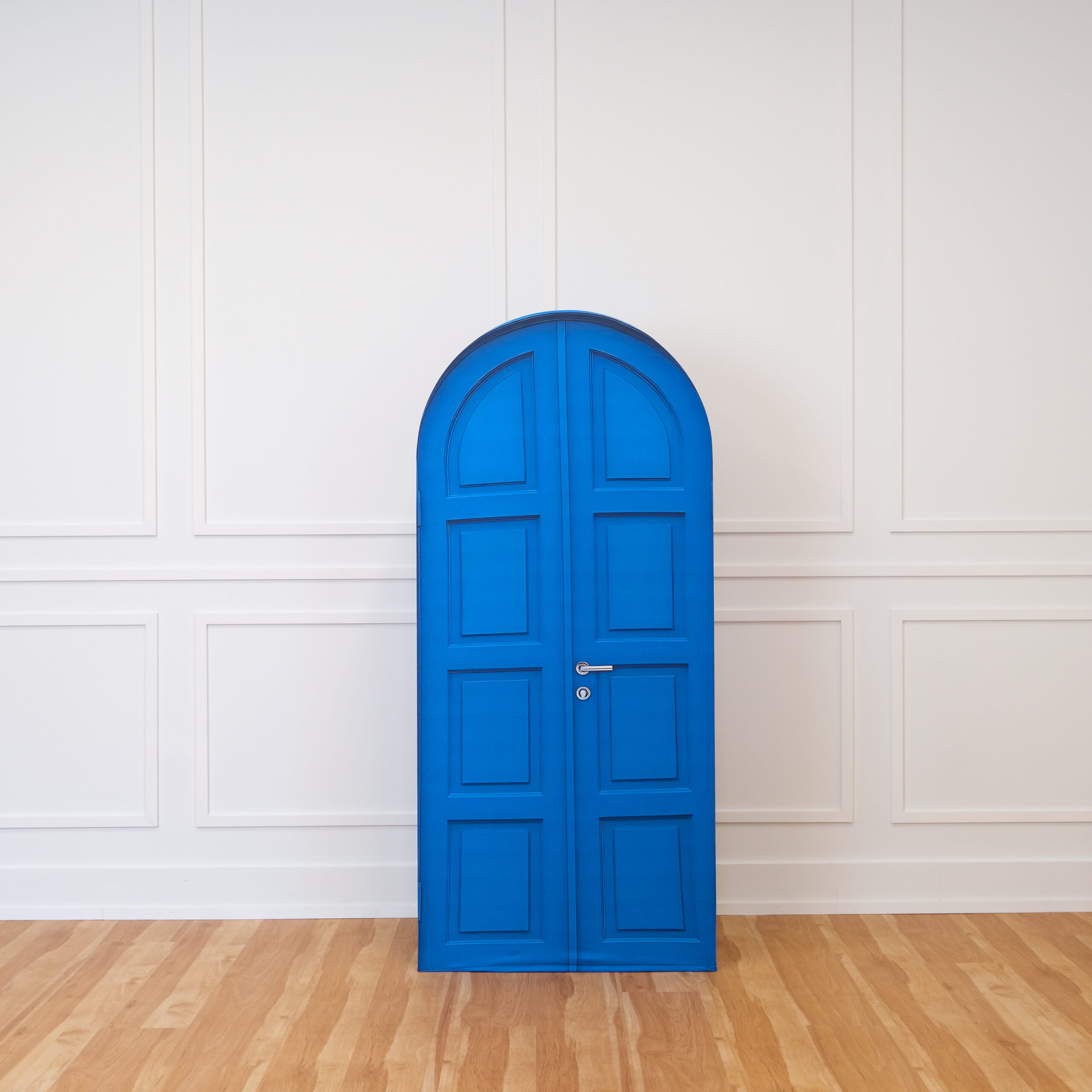 Small Arch – Santorini Blue Door Small Arch – Santorini Blue Door
